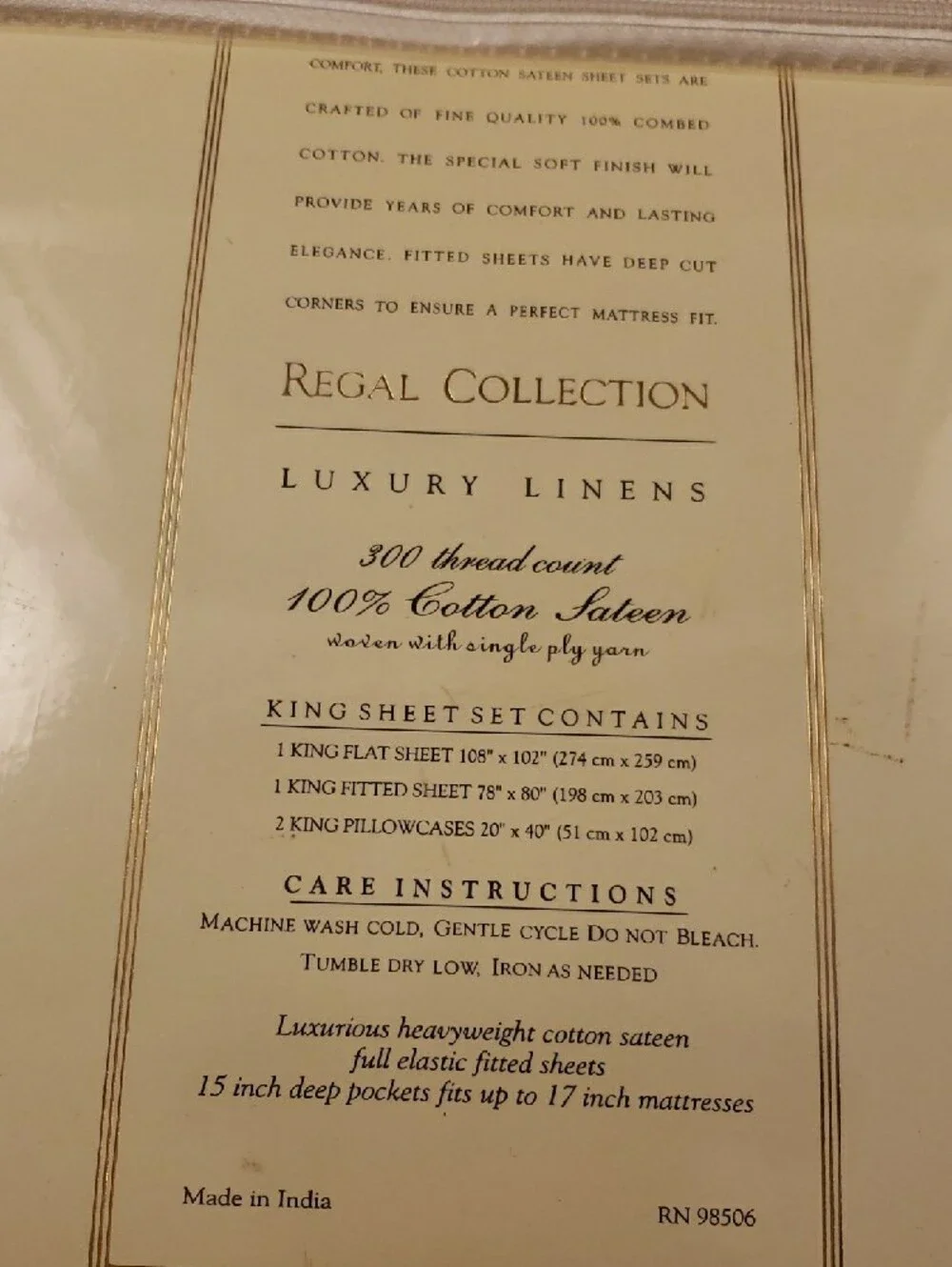 Regal Collection Luxury 4 Piece King Sheet Set Zebra Print 100% Cotton Sateen
